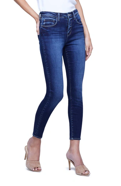 Shop L Agence L'agence Margot Crop Skinny Jeans In Columbia