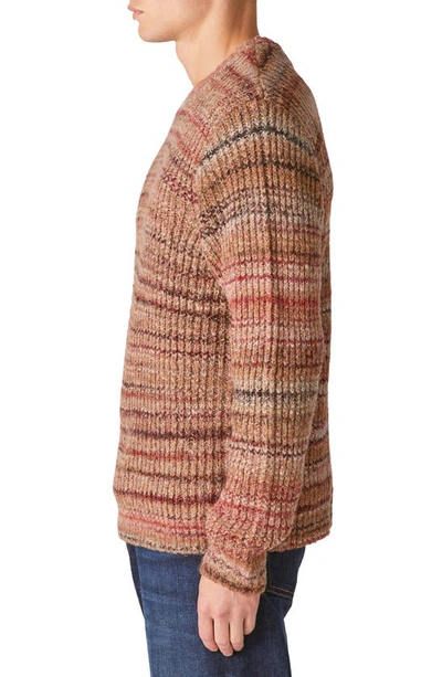 Shop Lucky Brand Space Dye Crewneck Sweater In Warm Brown Multi Com