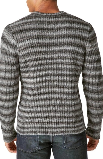 Shop Lucky Brand Space Dye Crewneck Sweater In Dark Grey Combo