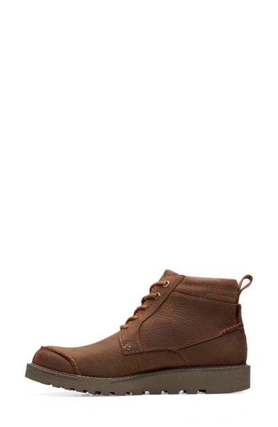 Shop Clarks Hinsdale Mid Boot In Tan Leather