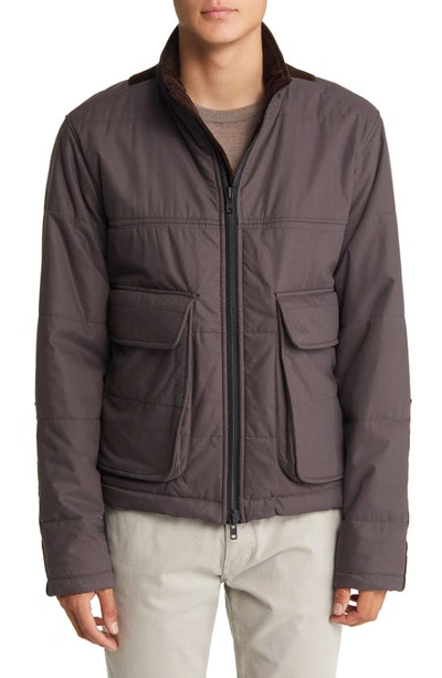 Shop Oliver Spencer Bembridge Corduroy Contrast Jacket In Mole Grey