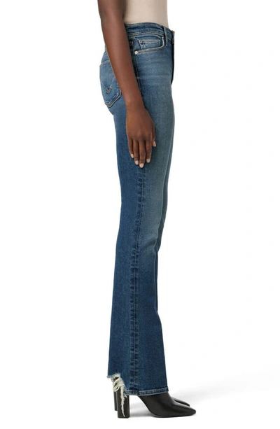 Shop Hudson Barbara High Waist Ripped Step Hem Bootcut Jeans In Universal