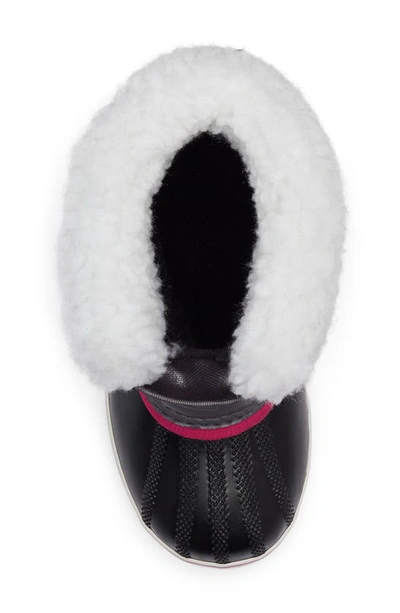 Shop Sorel Kids' Yoot Pac Waterproof Snow Boot In Pulse/ Black
