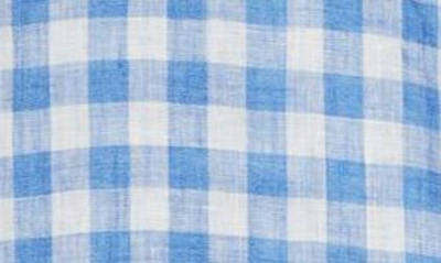 Shop Frank & Eileen Eileen Check Linen Button-up Shirt In Blue Check