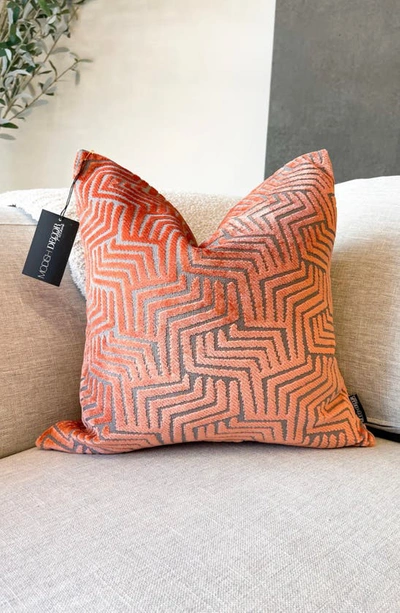 Shop Modish Decor Pillows Velvet Pillow Cover In Rust