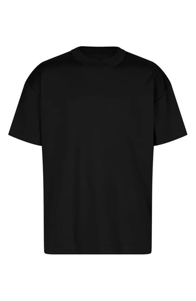 Shop Allsaints Isac Cotton T-shirt In Jet Black