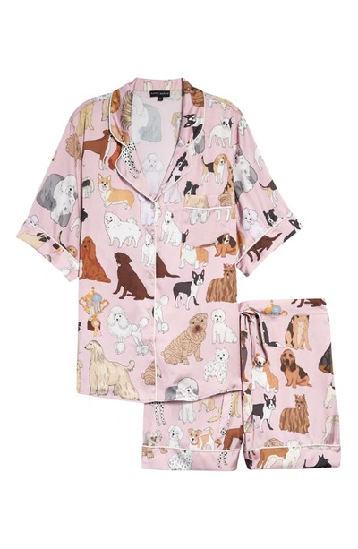 Shop Karen Mabon Crufts Short Pajamas In Pink