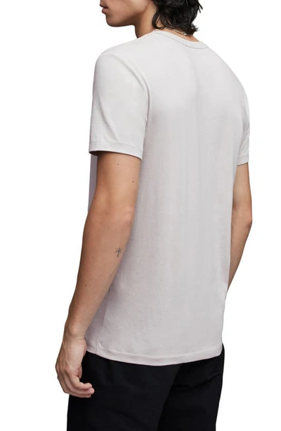 Shop Allsaints Brace 3-pack Short Sleeve Crewneck T-shirts In Grey/ Brown/ Blue