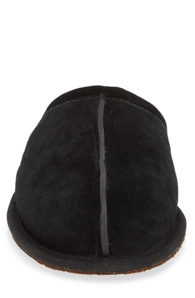 Ugg Mens Cushioned Footbed Suede Slide Slippers In Black Suede
