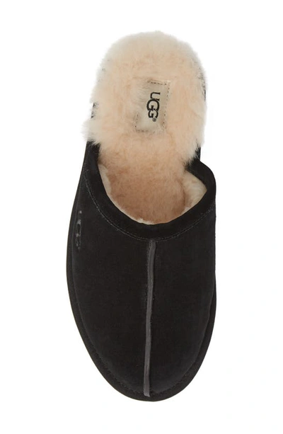 Ugg Mens Cushioned Footbed Suede Slide Slippers In Black Suede