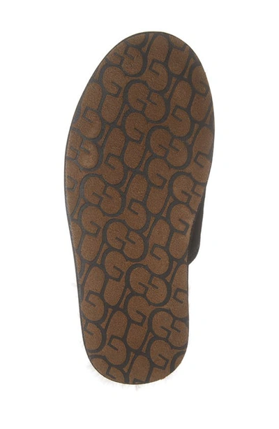 Ugg Mens Cushioned Footbed Suede Slide Slippers In Black Suede
