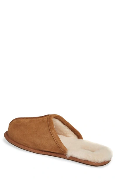 Ugg Hyde Shearling-lined Suede Slippers In Chestnut Suede