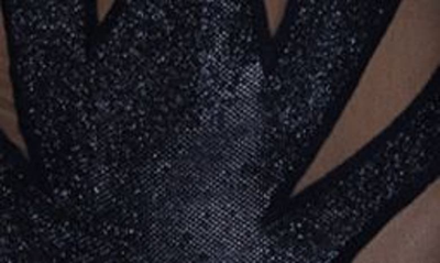 Roma Confidential Shimmer Skin Bodysuit In Black