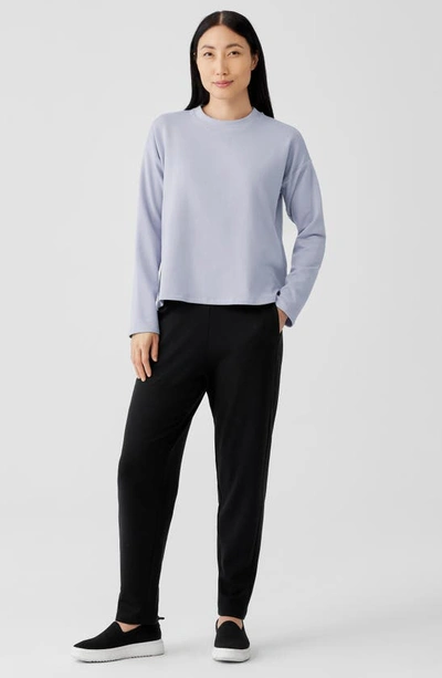 Shop Eileen Fisher Boxy Long Sleeve Top In Delphine