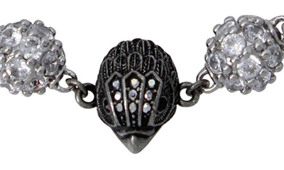Shop Kurt Geiger Pavé Ball Bracelet In Crystal