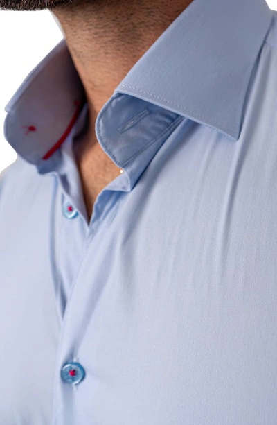 Shop Maceoo Fibonacci Blue Regular Fit Button-up Shirt