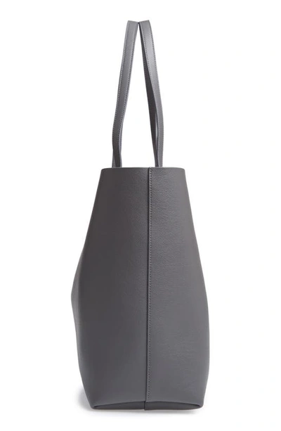 Shop Saint Laurent Shopping Leather Tote In Storm