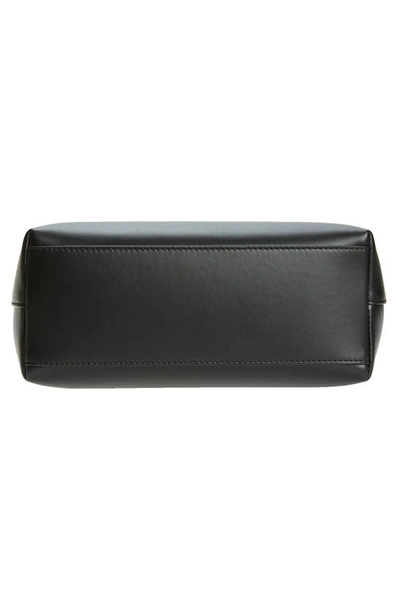 Dolce & Gabbana Large Dg Logo Leather Tote In Black