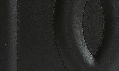 Shop Dolce & Gabbana Large Dg Logo Leather Tote In Black