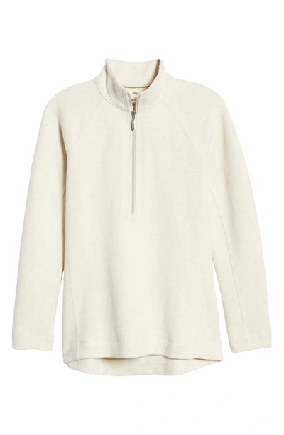 Tommy Bahama New Aruba Half Zip Pullover In Fresco Hthr