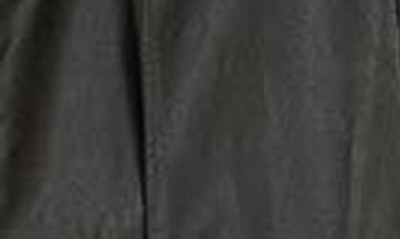 Barbour Highclere Hooded Mid Length Waxed Jacket In Olive