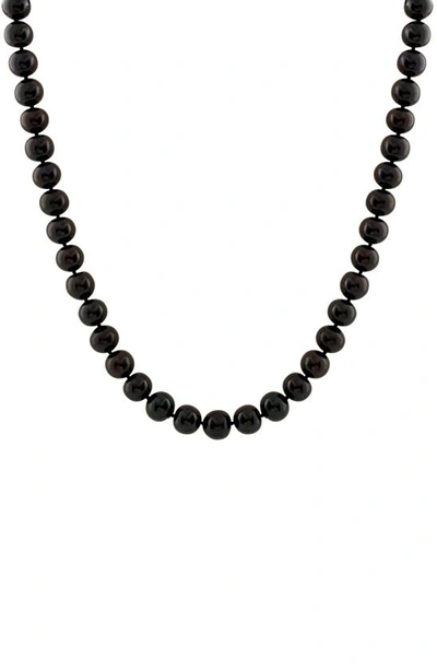 Shop Splendid Pearls 5-6mm Black Cultured Freshwater Pearl Necklace