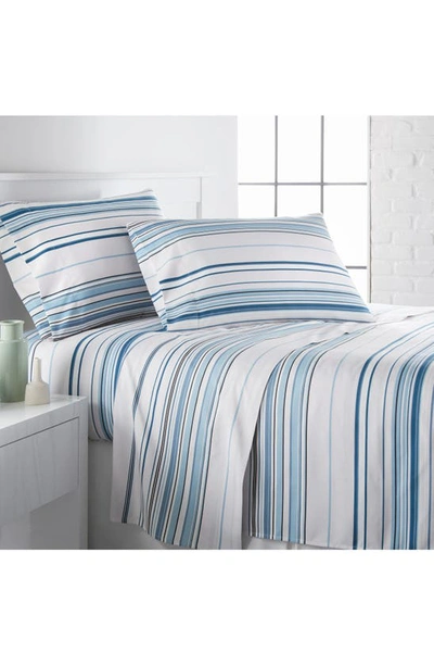 Southshore Fine Linens King Premium Collection Printed Deep Pocket Sheet Sets In Blue