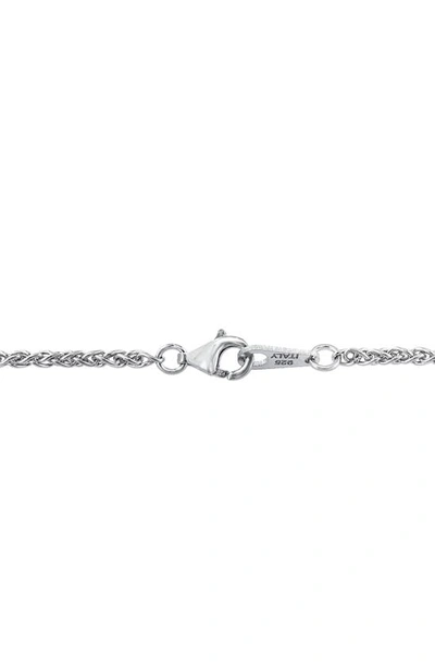 Effy Sterling Silver Black Onyx & White Topaz Pendant Necklace In Black