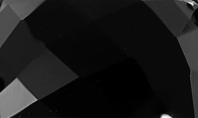 Effy Sterling Silver White Topaz Halo Onyx Ring In Black