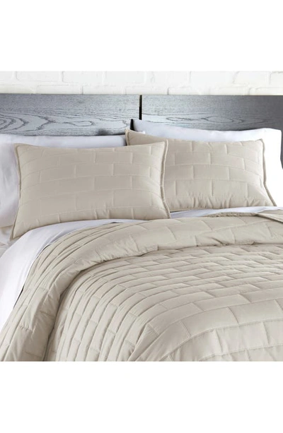 Southshore Fine Linens Premium Collection Vilano Brickyard Quilt Set In Bone