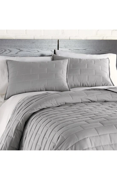 Southshore Fine Linens Premium Collection Vilano Brickyard Quilt Set In Grey