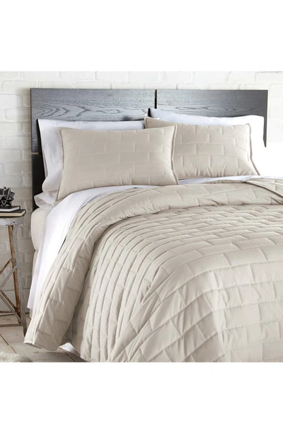 Southshore Fine Linens Premium Collection Vilano Brickyard Quilt Set In Bone