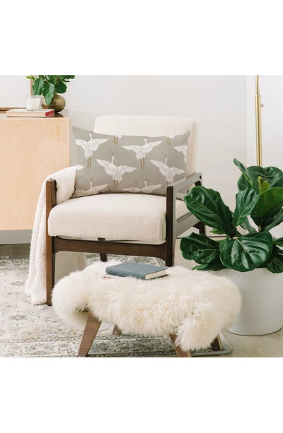 Deny Designs Iveta Abolina Cranes Lumbar Pillow In Multi