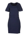 Emporio Armani Short Dress In Slate Blue