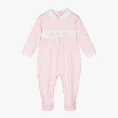 Shop Mini-la-mode Girls Pink Peter Rabbit & Co Babygrow