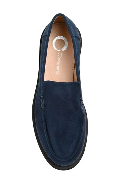 Journee Collection Collection Women's Tru Comfort Foam Erika Flat In Navy