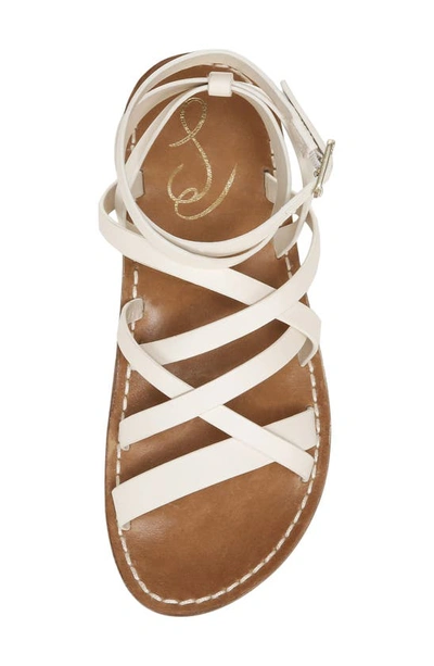 Shop Sam Edelman Meriai Ankle Strap Sandal In Modern Ivory