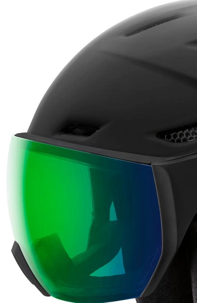 Shop Smith Survey Snow Helmet With Mips In Matte Black / Chromapop Green