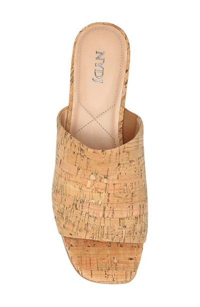 Shop Nydj Claudine Wedge Sandal In Natural