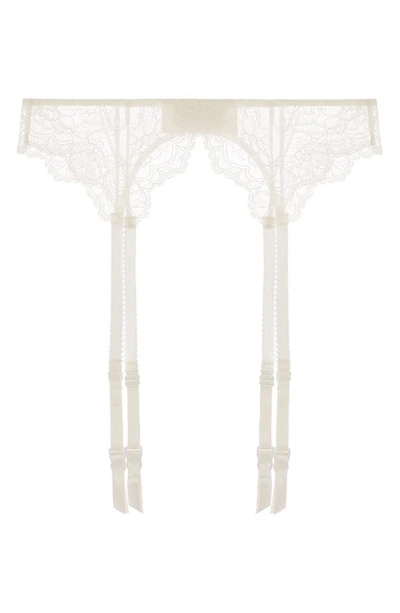 Journelle Anais Suspender Belt In Powder