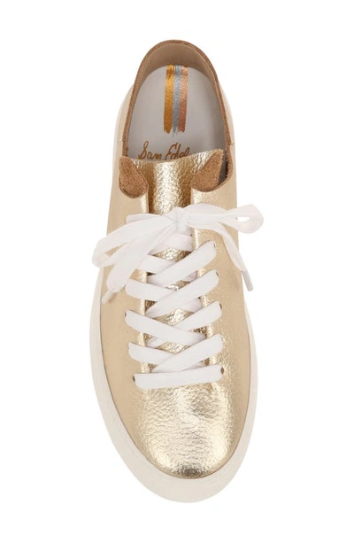 Shop Sam Edelman Poppy Sneaker In Gold