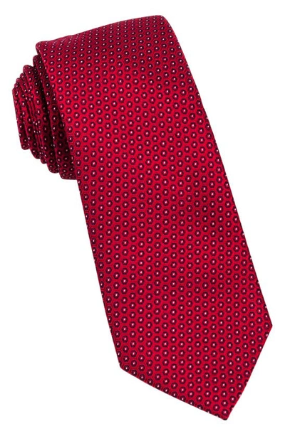 Shop Wrk W.r.k Neat Silk Tie In Red