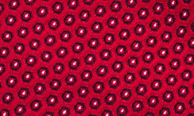 Wrk Neat Silk Tie In Red