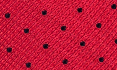 Shop Wrk Classic Dot Silk Tie In Red