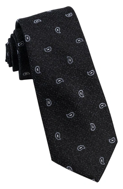 Shop Wrk Paisley Silk Tie In Black