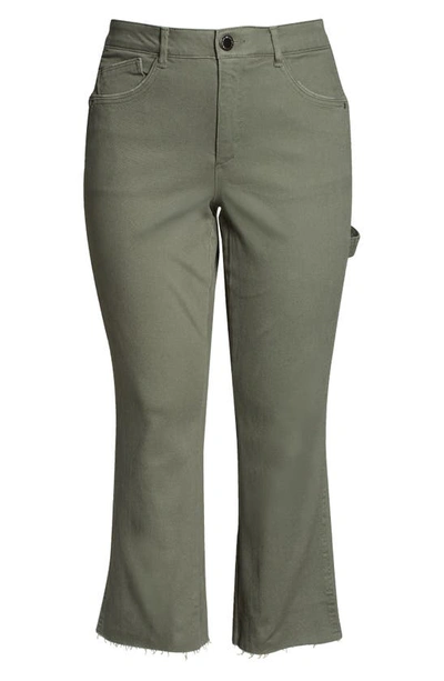 Wit & Wisdom 'ab'solution Skyrise Raw Hem Barely Bootcut Jeans In Laurel Wre
