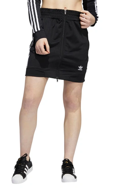 Shop Adidas Originals X Jeremy Scott Recycled Polyester Miniskirt In Black