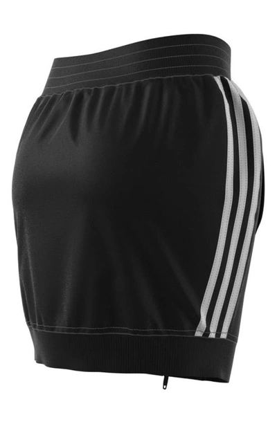Shop Adidas Originals X Jeremy Scott Recycled Polyester Miniskirt In Black