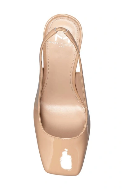 Shop Marc Fisher Ltd Onna Square Toe Slingback Pump In Light Natural