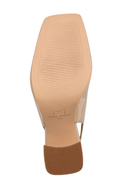 Shop Marc Fisher Ltd Onna Square Toe Slingback Pump In Light Natural